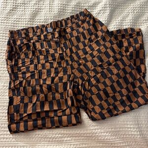 Old Navy High Waisted Wide Leg Checkered Playa Pant Women’s XL